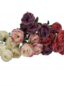 Umelý konár ruža x7 CV38329-MIX 