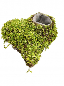 Prútený obal srdce s otvorom FD106 