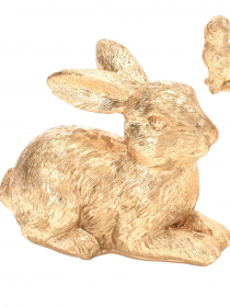 926194 Dekoračný zlatý zajac 8 cm 252943060