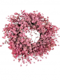 Veniec gypso 30 cm ružový SIO024