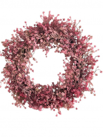 Veniec gypso 40 cm ružový SIO028