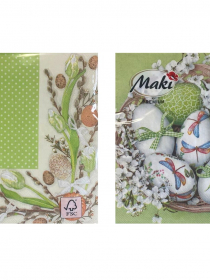 Jarné servítky 33 x 33 cm ZELENÉ