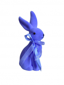 Veľkonočný zamatový zajac 20 cm levanduľový SF3413 