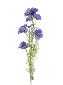 Umelý konár cosmos 80 cm fialovo modrý BMG342 
