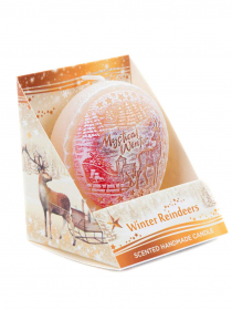 Sv.Winter Reindeers 75 dysk Sviečka 100gr