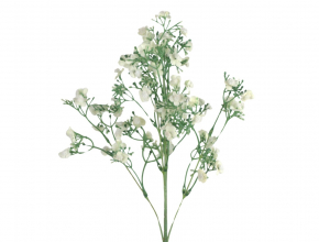 Umelý kvitnúci konár biely HON046B 