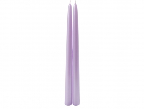 Sviečka kónická 30 cm LAKIER lilia- pudr. fialová