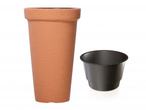 KV.DPC30 Classic Tower Kvetinac vysoky s vnutrom 300x500 Terakota R736