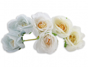 Umelé hlavy kvetov - vencovka - Eustoma (Lisianthus)