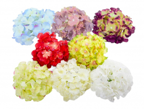 Umelé hlavy kvetov - vencovka HYDRANGEA 