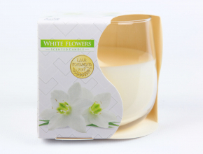 Sv.sklo SN71-179 Sviecka vonava 130gr/24hod.White flowers
