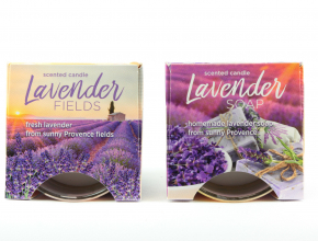 Sv.Sklo Lavender Fields,Soap Sviečka vonava 115gr/30hod.