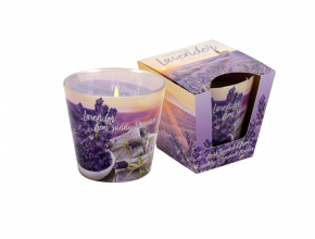 Vonná sviečka v skle Lavender Fields, Soap 115gr/30hod.