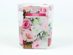 Sv.Sklo SN72S-02 Sviecka vonava 100gr/22hod Roses