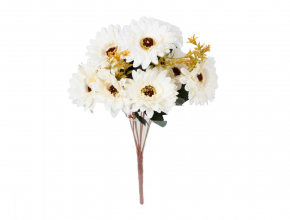 Umelá kytica gerbera s doplnkom x9