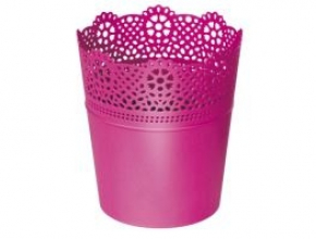 KV.DLAC180 LACE Kvetináč s čipkou 180x210 Fuksia 235C