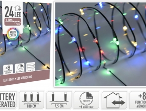 015004 AKCIA FF+8 Vianočné LED svetlá 1,8+0,5m 24LED BAT-IP44 