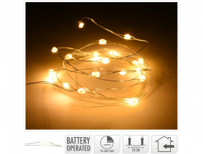 689772 TB+cas. Vianočné LED svetlá 8m 80LED BAT-vnut. AX9721640