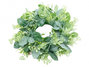 Veniec listy, bobule plast popráš. 25cm
