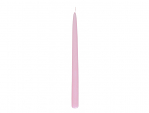 Sviečka kónická 30 cm LAKIER metal ružová