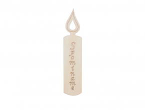 Napis drev.SVIECKA maly 12,5cm