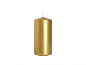 Sviečka valcová SW60/120 - metal zlatá
