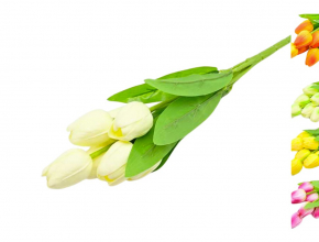 Umelá kytica pogumovaných tulipánov x 7