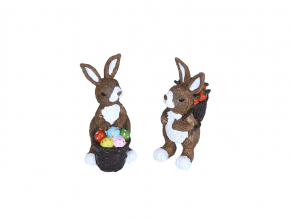 23WL001 ( 2 ) Velk.zajac s kosikom ker.