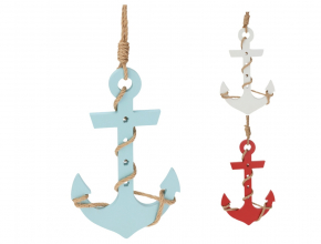 Drevená závesná dekorácia ANCHOR DH9250680