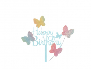 Tortový zápich - Happy Birthday (1.bal) A7686