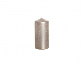 Sviečka valec Shimmer & Bright 50x100 cappuccino metallic