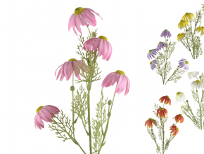 Umelý konár rudbekia x 3 CV35306-MIX 