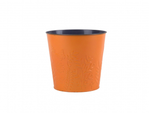Plechový obal / dekoračné vedro oranžové MHH026-2 