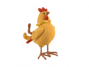 Veľkonočná dekorácia textilná sliepka / kohút CZH023