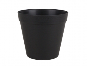 Kvetináč LOFT plastový 22 cm čierny