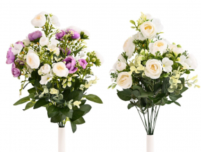 Umelá kytica ranunculus s doplnkom x 12 FG574 