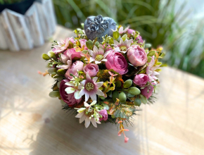 17 Smútočná ikebana " SRDCE "