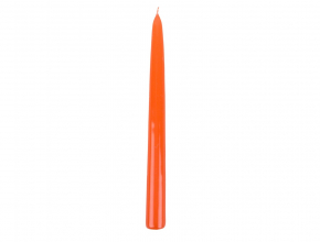 Sviečka kónická 23 cm LAKIER Metal oranžová