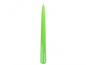 Sviečka kónická 23 cm LAKIER metal kiwi