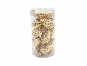 Vianočná ozdoba zlatá šiška (1bal.) TG75285-2