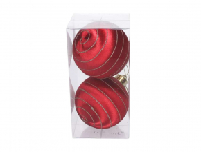 Vianočné gule červené (1bal.) TG78534-3