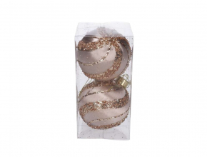 Vianočné gule šampáňo (1bal.) TG78535-2