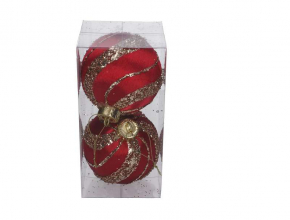  Vianočné gule červené (1bal.) TG78535-3