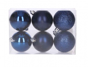  Vianočné gule modré 6 cm (1bal.) TG80125-12 