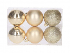 Vianočné gule zlaté 6 cm (1.bal) TG80125-3 