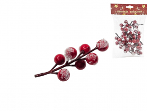  Umelý zasnežený mini červený hloh (1bal.) TG37099 