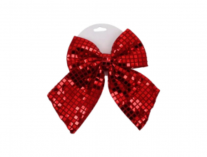 Dekoračná DISCO mašľa červená CD-137 