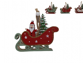 244624 Vianočná dekorácia sánky na zavesenie XNA23022301