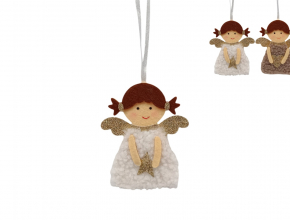 Vianočná dekorácia na zavesenie - anjelik (1bal.) 391953 - XNA24067361- MIX