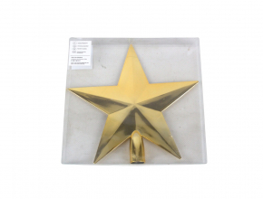 Vianočná hviezda na stromček - špic AR3-25L8001A-GOLD